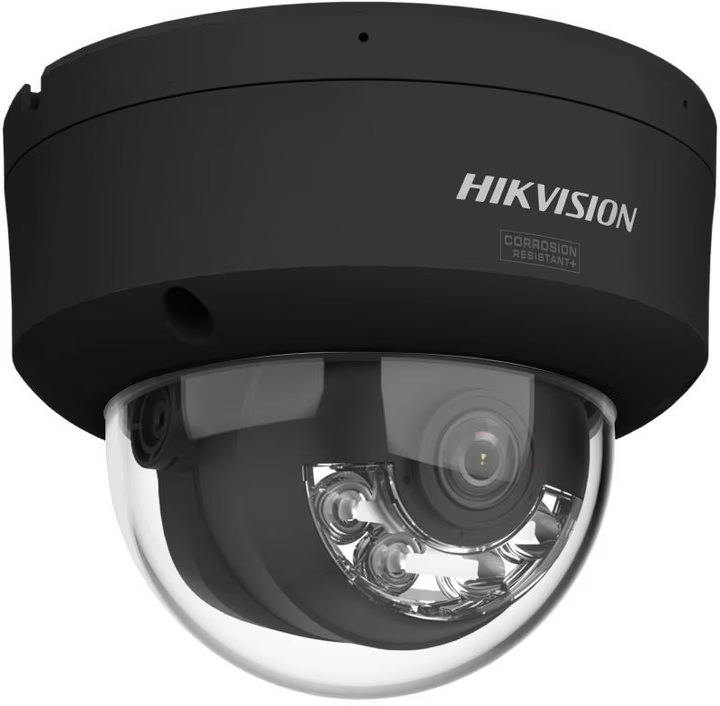 Hikvision DS-2CD2187G3-LIS2UY(2.8mm)  8MP Smart Hybrid Light met ColorVu WDR Mini Dome Netwerk Zwart Camera met vaste lens, IR en wit licht, IP67, IK10, 2,8 mm, audio I/O, alarm I/O,ingebouwde dual microfoon, NEMA 4X,AI ISP