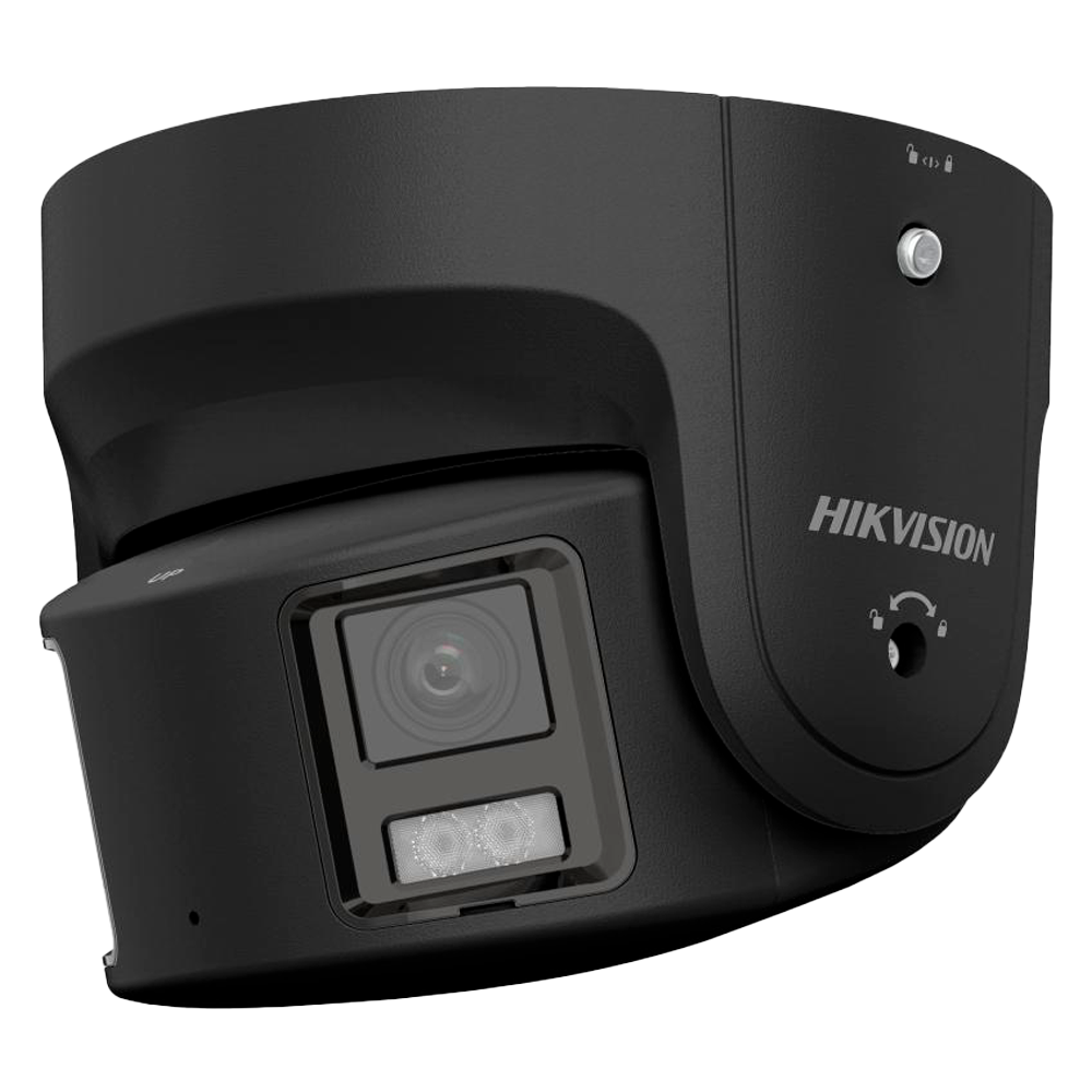 Hikvision DS-2CD2387G2P-LSU/SL(4mm)(C)  Black  8 MP Smart Hybrid Light with ColorVu Panoramic  Network Camera Dual Lens 4,0mm