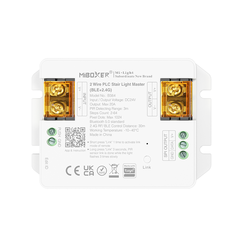 BS64 2-draads PLC trapverlichtingsmaster (BLE+2.4G)