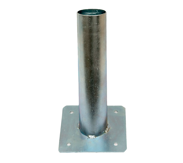 98POLE60 Support mural pour lampadaire de rue Gris Diam.60mm  - H:250