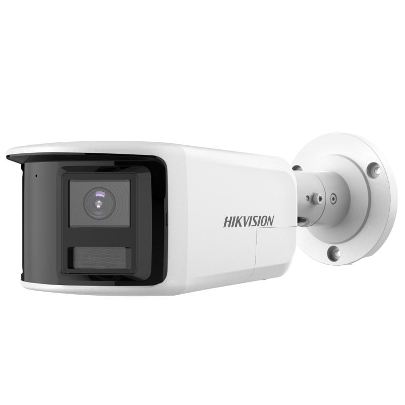 HHikvision DS-2CD2T83G2P-LISU/SL(180°) 8MP-2mm 180° Panoramic Bullet IP Camera with Intelligent Hybrid Lighting, Dual 2.0mm Lens