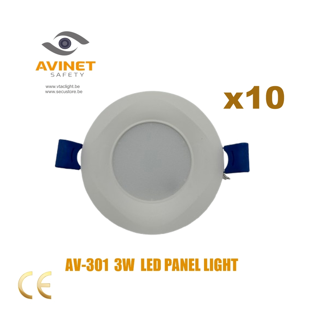 AV-301 3W LED PANEL LIGHT 220V  ROUND * 10 