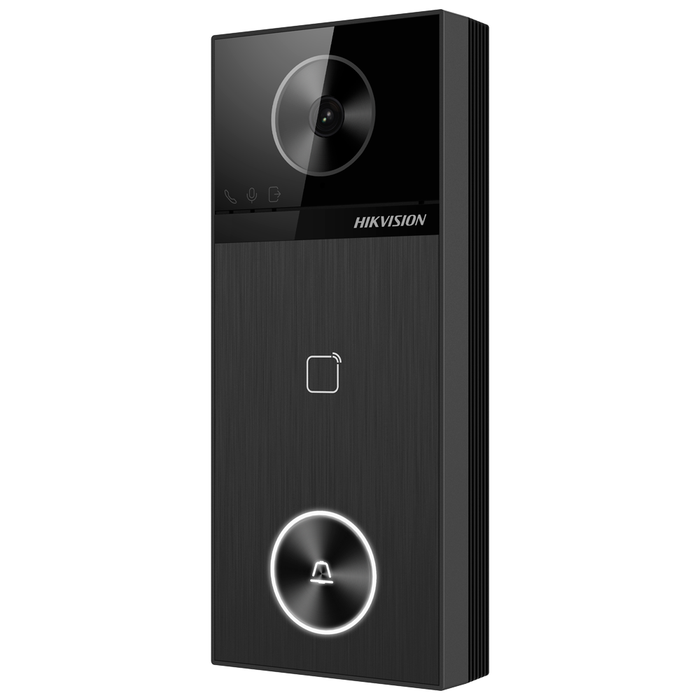 DS-KV6114-WBE1 IP PoE Villa Deurintercom Paneel Zwart- 4 MP Buitencamera IP65