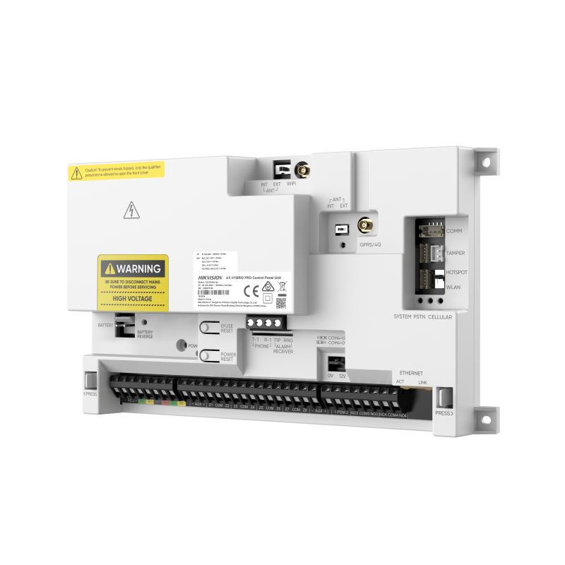 Hikvision DS-PA502-64 AX HYBRID PRO G2 Wired Control Panel, 8 Zones, Max 64 Zones - Dual Bus, up to 32 Devices per Bus