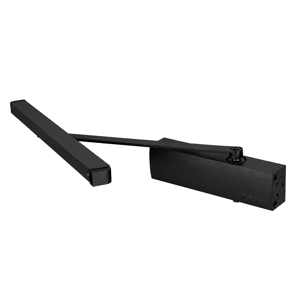 DR-DC3V-SA-H-BLACK Sliding-arm door closer, Black