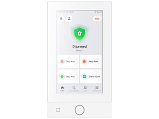 DS-PK670MDW-HWE/White Wired White touchscreen keypad – AX HYBRID PRO G2 compatible