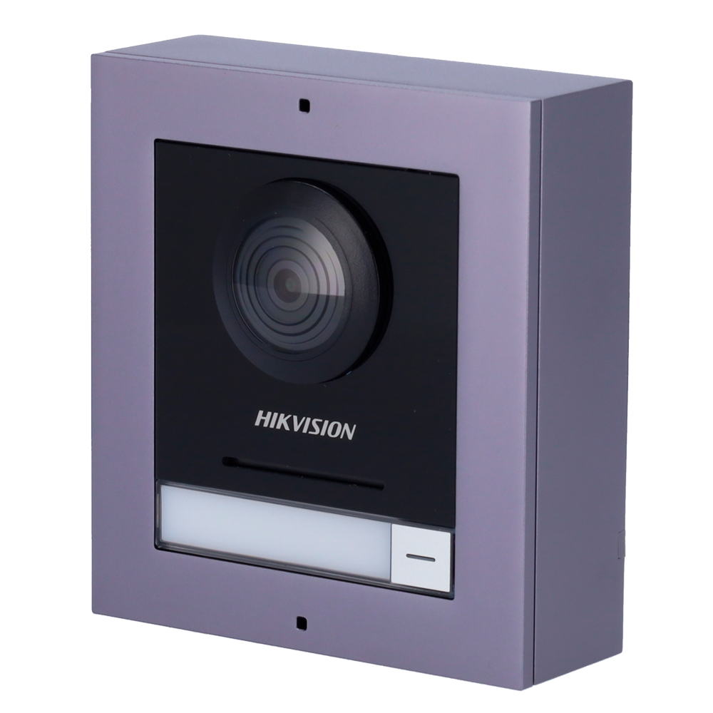  Hikvision DS-KD8003-IME1(B)/Surface Interphone vidéo IP 2 MP caméra bidirectionnelle pour extérieur IP65 - montage en saillie