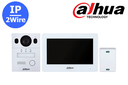 Dahua DHI-KTX01 2-draads hybride videodeurintercomset - Wifi-monitor / DMSS-apps