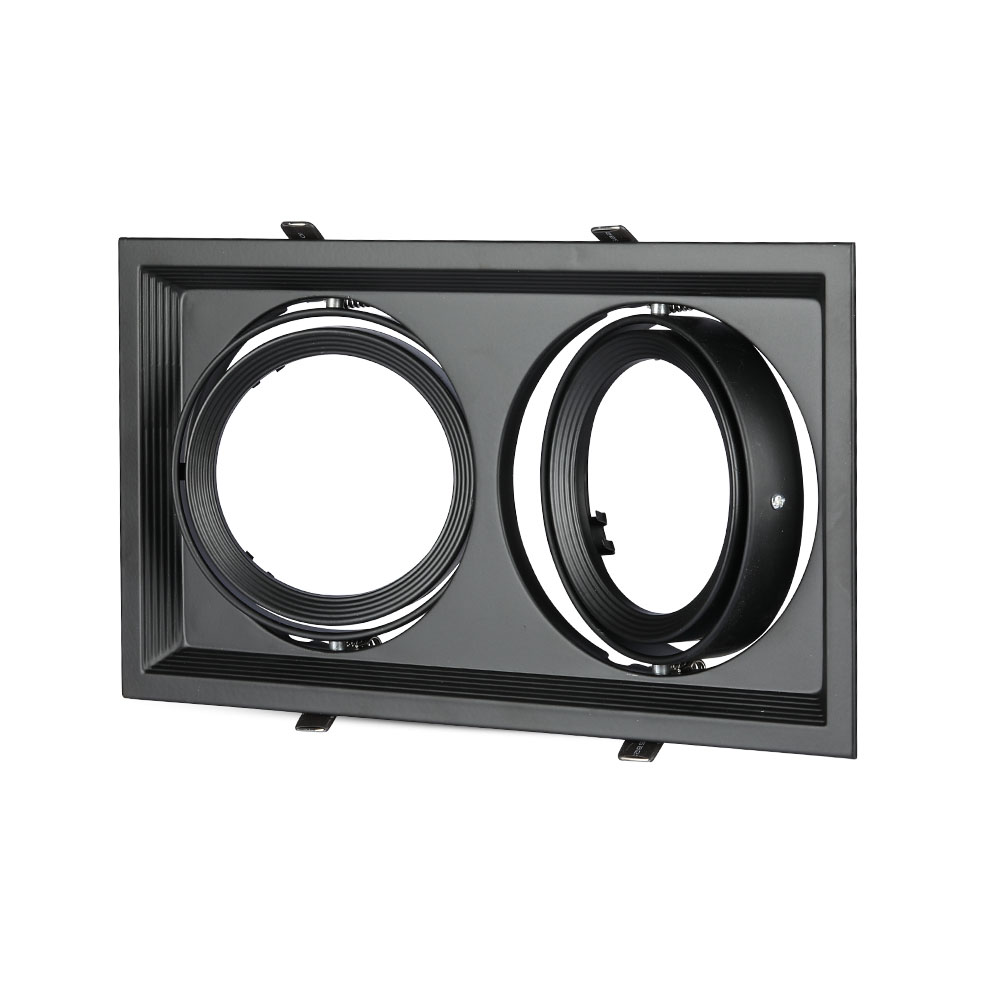 VT-7222 2xAR111 RACCORD CORPS NOIR