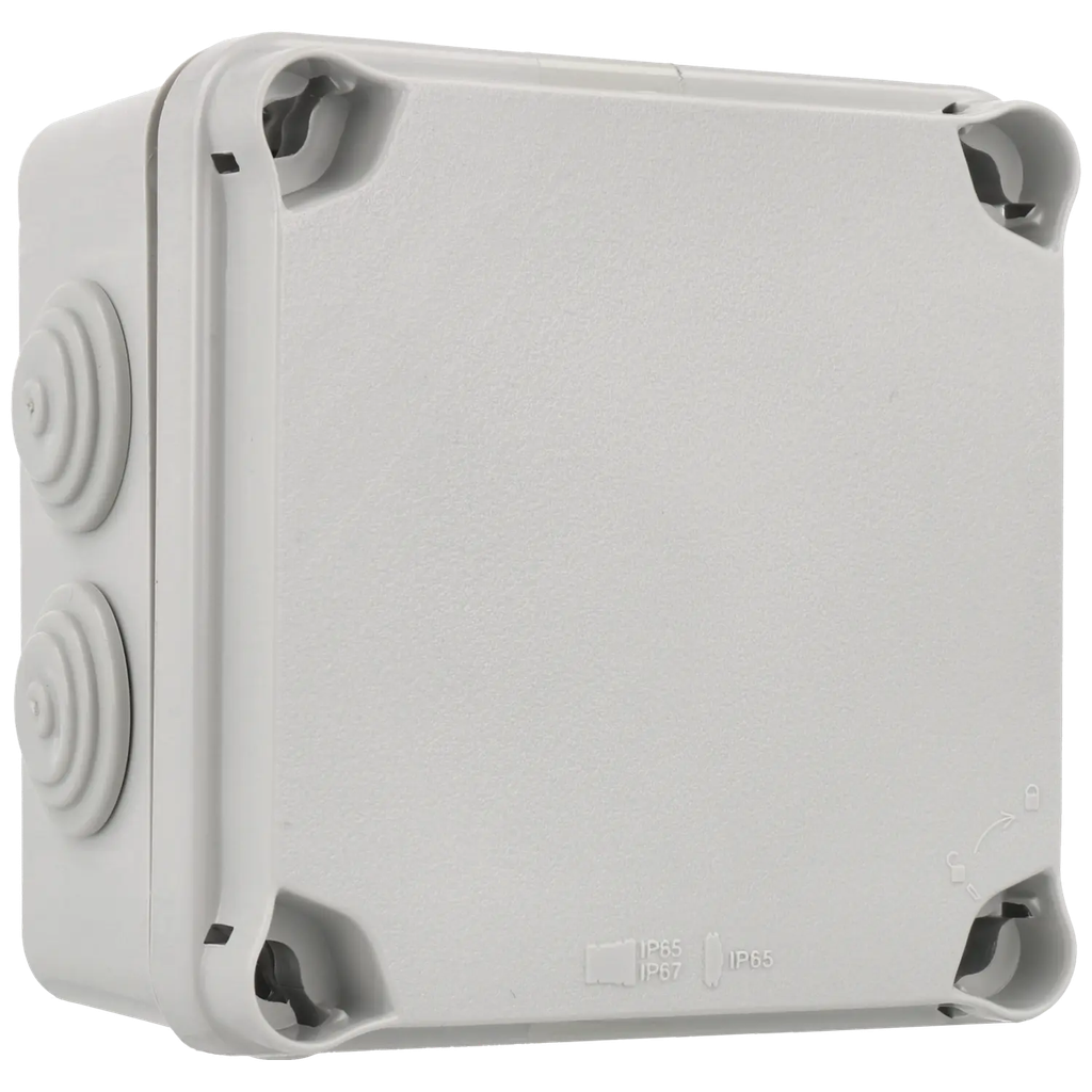Waterproof square box (dimensions: 121 x 121 x 68 mm) IP44