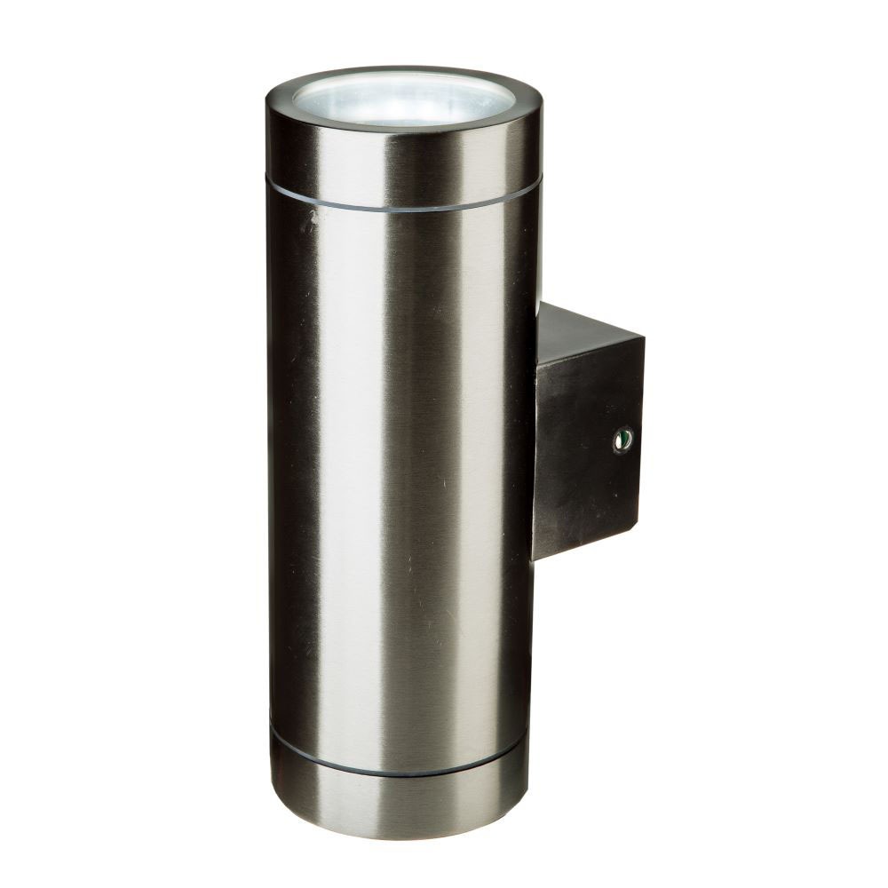 VT-7642 APPAREIL MURAL ÉLÉGANT GU10, CORPS EN ACIER INOXYDABLE - 2 VOIES IP44