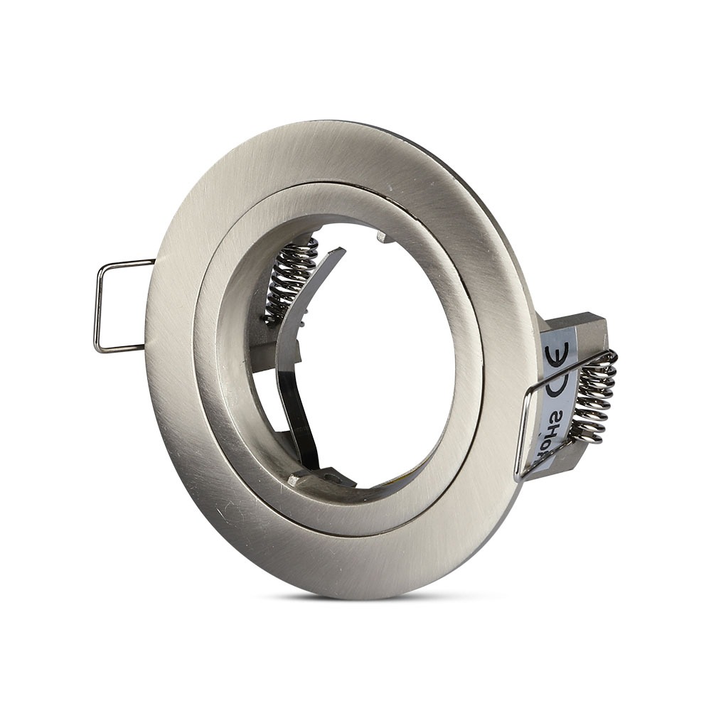 VT-774 GU10 FITTING ROND - SATIJNNIKKEL
