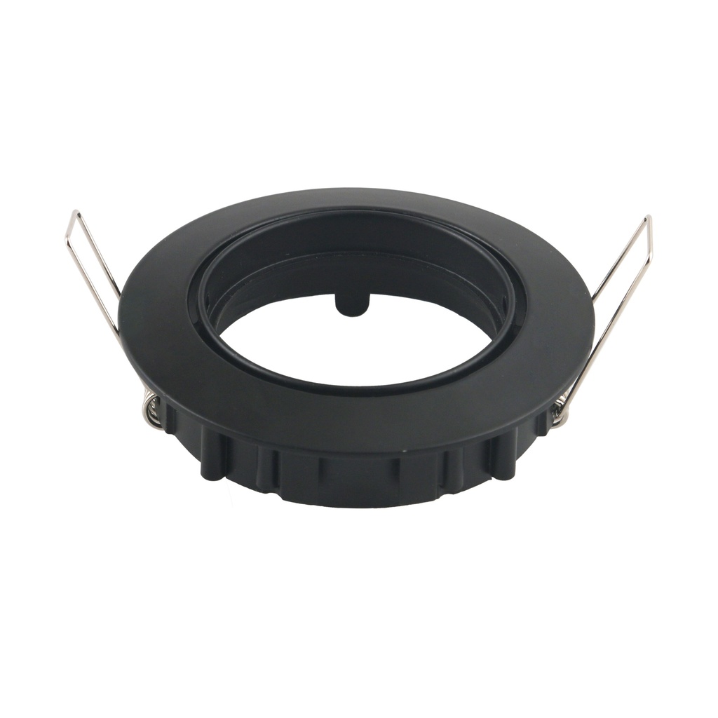 VT-779 GU10 FITTING ROND ZWART Snijmaat 74mm - 82x25mm
