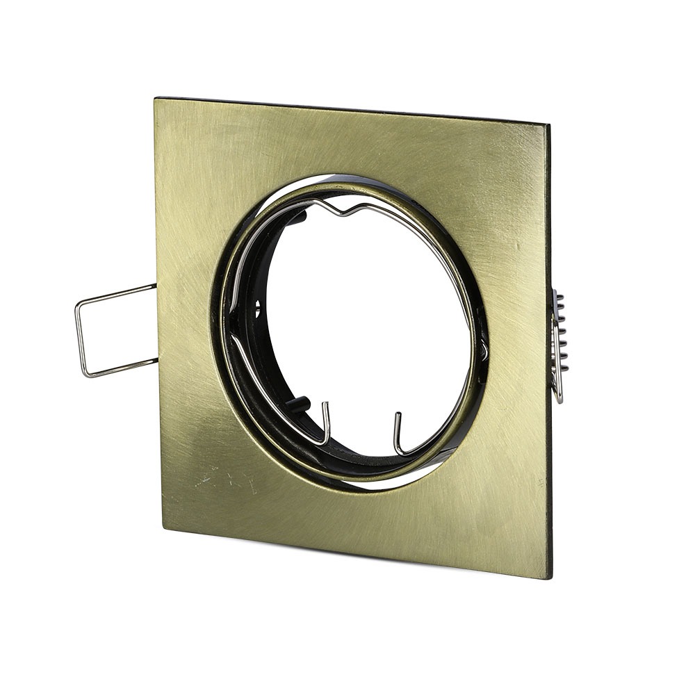 VT-779 GU10 FITTING VIERKANT GOUD