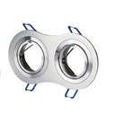 VT-783 2xGU10 PASSENDE RONDE ALUMINIUM BORSTEL