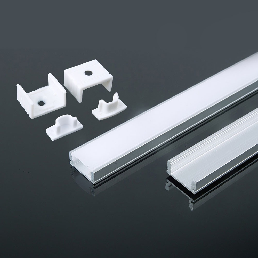 VT-8113-W PCB ALUMINIUM - PROFIL 12 MM 2000 x 17,4 x 7 mm - BOÎTIER BLANC