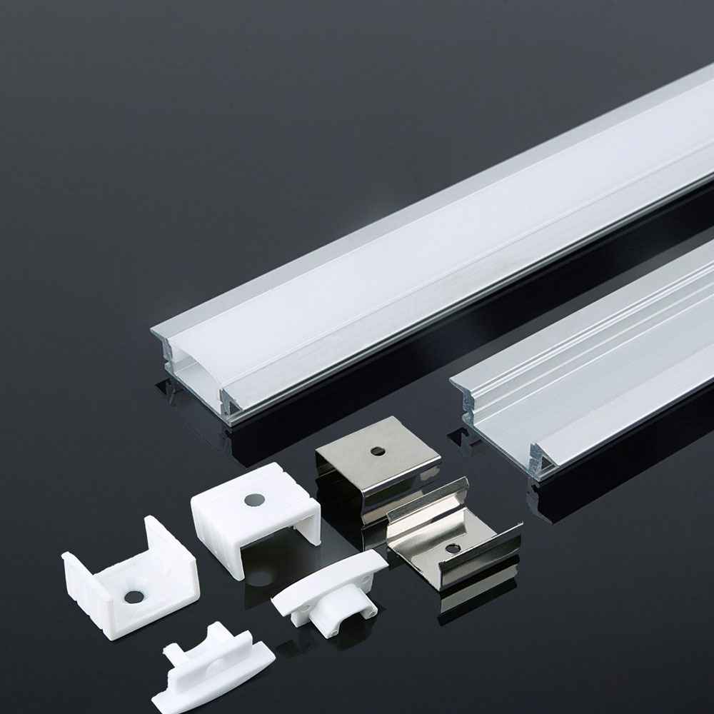 PCB en aluminium VT-8122 - Profilé 12 mm - 2 000 x 24,7 x 7 mm - Boîtier blanc
