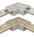 Connecteur en L pour bandes LED COB + SMD - 8 mm - 10 mm - IP65