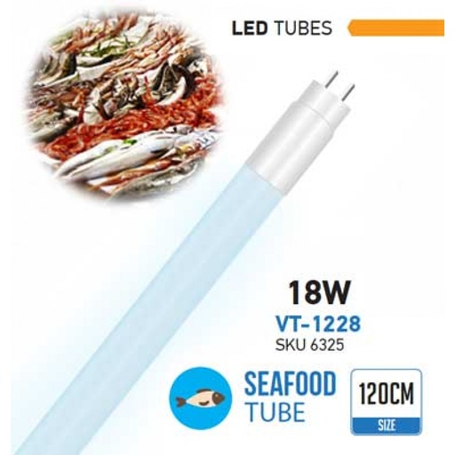 [6325] VT-1228 18W T8 LED ZEEVRUCHTEN BUIS 120CM
