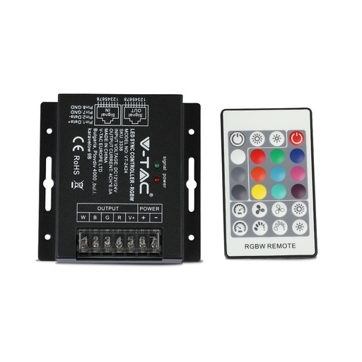 [3338] VT-2424 LED RGBW SYNC CONTROLLER MET 24B RF DIMMER