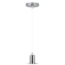 VT-7338 CHROME METAL CUP PENDANT LIGHT-WHITE