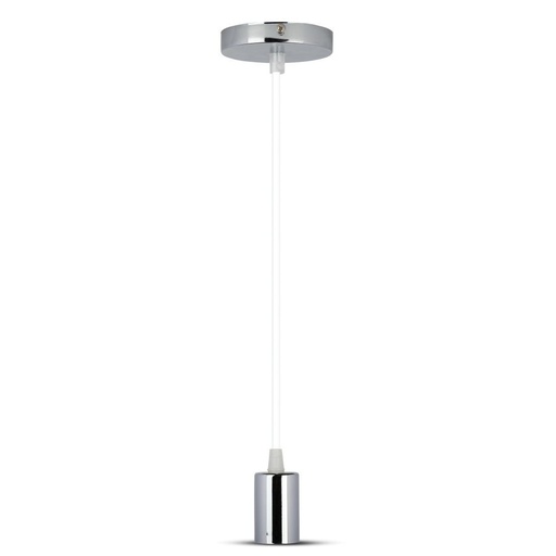 [3755] VT-7338 CHROOM METALEN BEKER HANGERTJE LICHT WIT