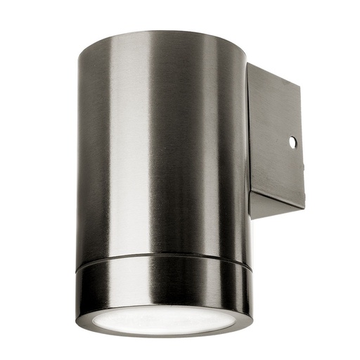 [7506] VT-7641 SLANKE GU10 WANDAANSLUITING, ROESTVRIJSTALEN BEHUIZING - 1-WEG IP44