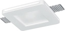 92GDL06SGL GYPSUM DOWNLIGHT SQUARE WITH DIFFUSER GU10