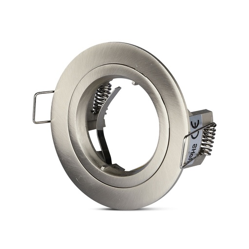 [3643] VT-774 GU10 FITTING ROND - SATIJNNIKKEL