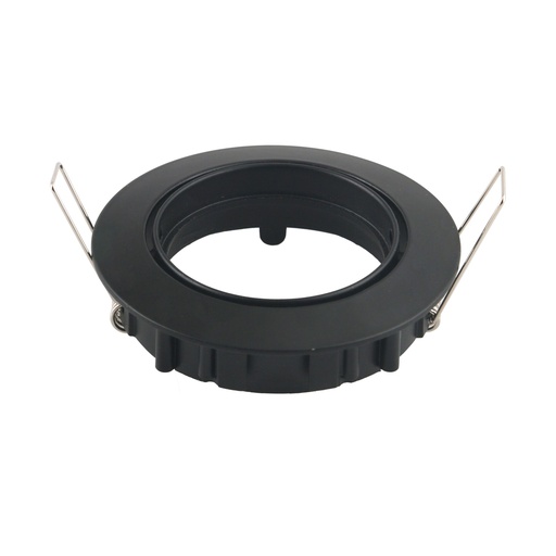 [8955] VT-779 GU10 FITTING ROND ZWART Snijmaat 74mm - 82x25mm