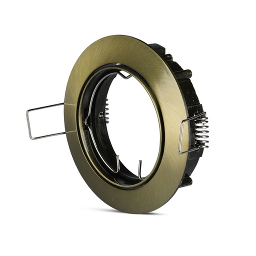 [8579] VT-779 GU10 FITTING ROND GOUD