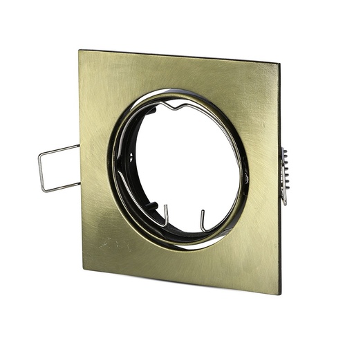 [8581] VT-779 GU10 FITTING VIERKANT GOUD