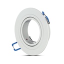 VT-782 1xGU10 FITTING ROUND WHITE Size: D91mm Cutout size: Φ75mm Lamp: GU10&MR16