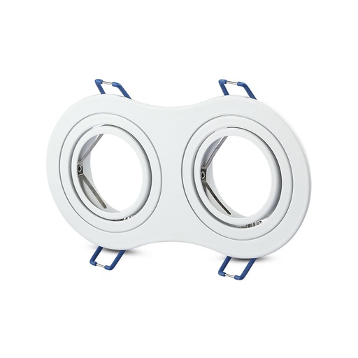 [3601] VT-783 2xGU10 FITTING ROND WIT