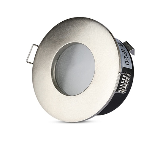 [3614] VT-787 RACCORD GU10 ROND NICKEL SATINÉ
