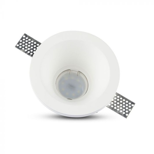 [3654] VT-773 RACCORD DE PLÂTRE GU10 ROND-BLANC Taille de coupe Ø132mm-Ø132x74mm