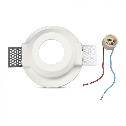 [3692] VT-801 GU10 GIPSBESLAG MET MAT GLAS - ROND