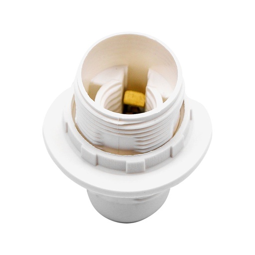 [8751] DOUILLE E14 (POLYBAG + CARTE) - BLANC AVEC PARE-SOLEIL