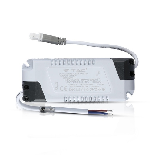[8074] 12W DIMMABLE DRIVER FOR LED PANEL