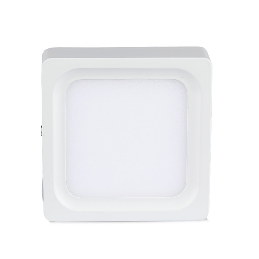 Panneaux LED de surface carrés VT-1408 SQ 8 W, code couleur 3 000 K, blanc chaud