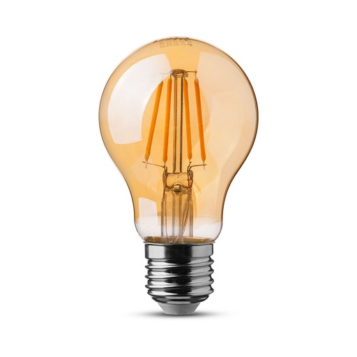 [286] VT-266 6W A60 LED FILAMENT BULB(AMBER COVER) WITH SAMSUNG CHIP  E27 Colorcode 2200K-Warm White