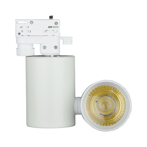[1300] Projecteur LED sur rail VT-4615 15 W - Corps blanc, garantie 5 ans. Code couleur : 6 400 K - Blanc froid.