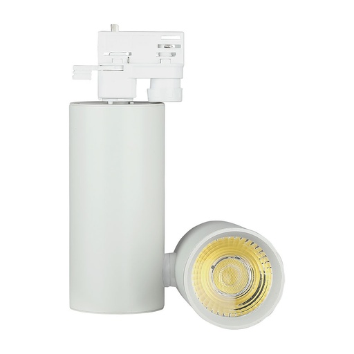 [1294] VT-4635 30W LED-SPOORLAMP - WITTE BEHUIZING, 5 JAAR GARANTIE Kleurcode 6400K - Koud Wit