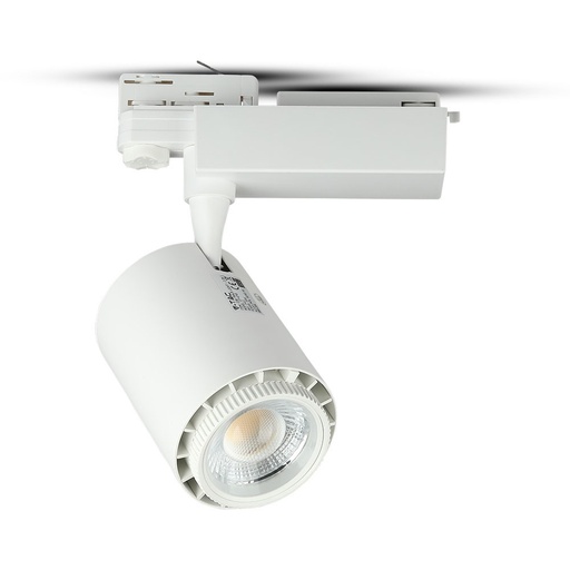 [1412] VT-4745 35W COB LED-SPOORLAMP 5 JAAR GARANTIE, WITTE BEHUIZING Kleurcode CCT: 3IN1