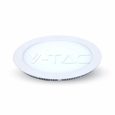 [4821]  VT-800 RD 8W LED-paneel rond wit 6000K