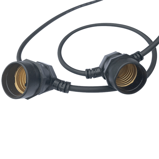 [961527] ELMARK KABEL MET 15xE27 LAMPHOUDERS IP44 5m