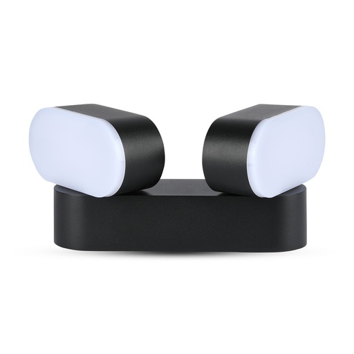 [8293] VT-814 12W LED-WANDLAMP - ZWARTE BEHUIZING Kleurcode 3000K - Warm wit