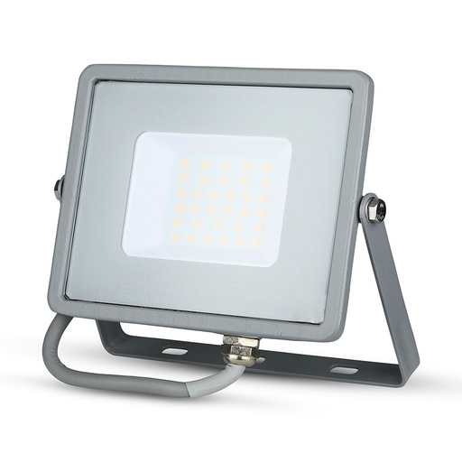 Projecteur SMD VT-30 30 W avec puce Samsung, corps gris, verre gris