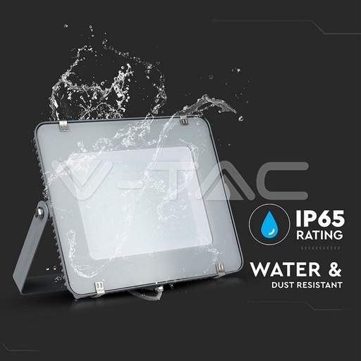 [485] VT-200 200W - 6400K Koel Wit SMD Schijnwerper met Samsung Chip Grijze Behuizing Grijs Glas