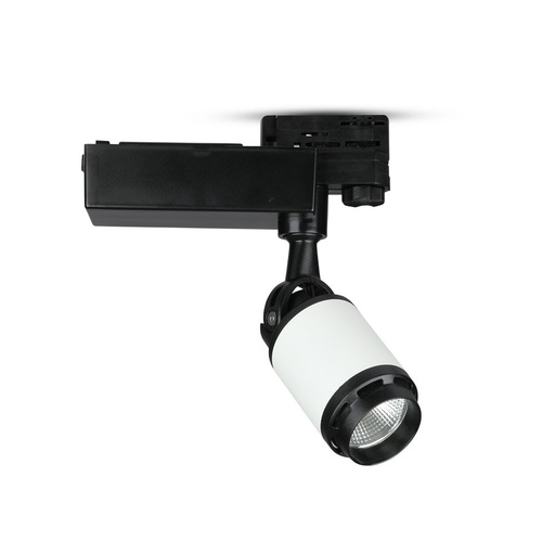 [1337] Projecteur LED sur rail VT-4528 25 W - Corps noir et blanc